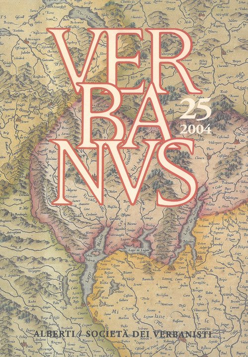 Verbanus. Rivista per la cultura, l'arte, la storia del lago