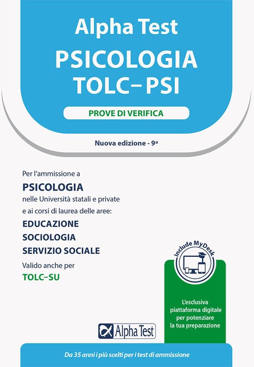 Alpha Test. Psicologia. TOLC-PSI. Prove di verifica