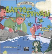 Il gatto con gli stivali. Fiabe puzzle. Libro puzzle