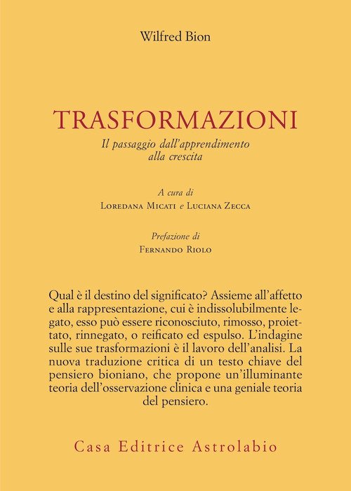 Trasformazioni. Il passaggio dall'apprendimento alla crescita