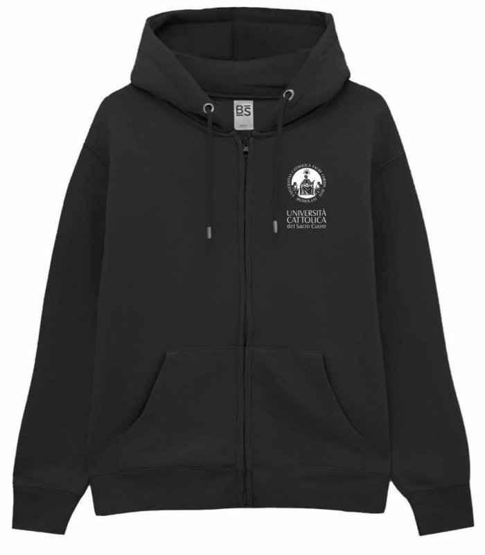 Felpa Zipped Hoody Bs Black Xxl