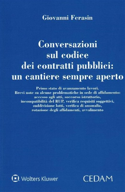 Conversazioni sul codice dei contratti pubblici: un cantiere sempre aperto