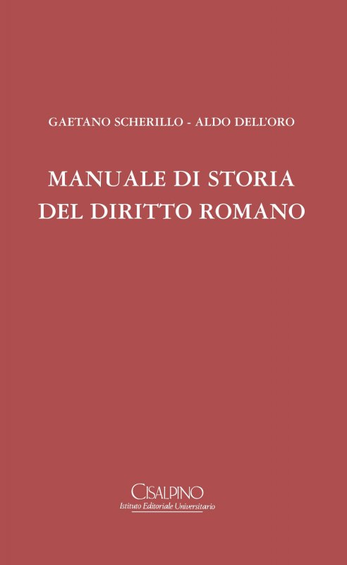 Manuale di storia del diritto romano