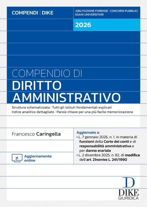 Compendio di diritto amministrativo 2026