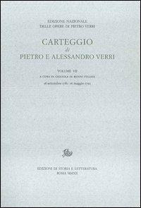 Carteggio di Pietro e Alessandro Verri