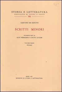 Scritti minori