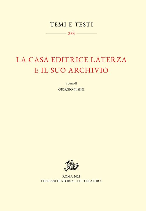 La casa editrice Laterza e il suo archivio