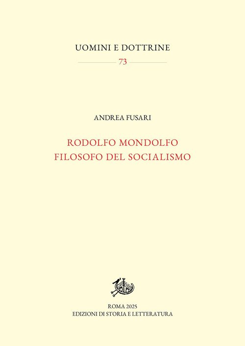 Rodolfo Mondolfo filosofo del socialismo