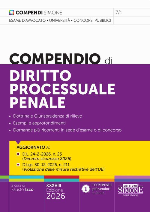 Compendio di diritto processuale penale