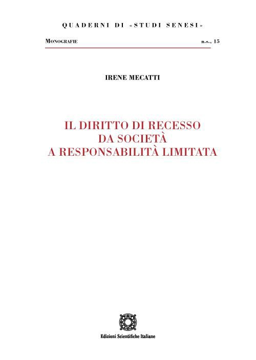 Il diritto di recesso da società a responsabilità limitata