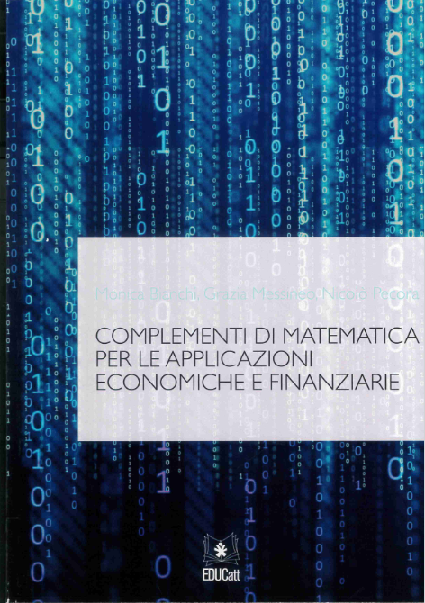 Complementi Di Matematica Per Le Applicazioni Economiche E Finanziarie