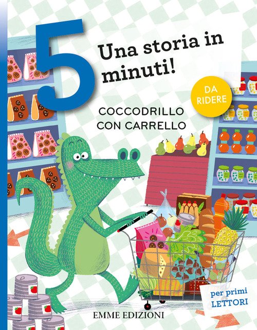 Coccodrillo con carrello. Stampatello maiuscolo