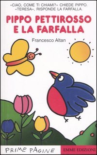 Il pettirosso Pippo e la farfalla