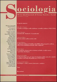 Sociologia. Rivista quadrimestrale di scienze storiche e sociali (2002). Vol. 2
