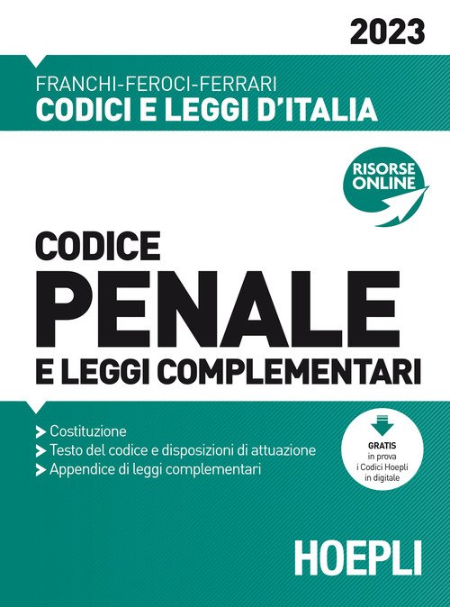 Codice penale e leggi complementari 2023