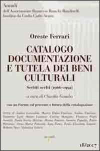 Catalogo documentazione e tutela dei beni culturali. Scritti scelti