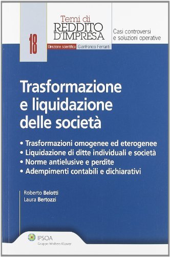 Trasformazione e liquidazione delle società