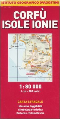 Corfù, Isole Ionie 1:80.000