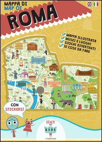 Mappa di Roma illustrata