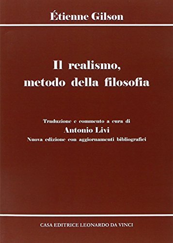 Il realismo, metodo della filosofia