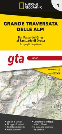 Grande traversata delle Alpi 1:25.000