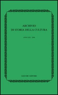Archivio di storia della cultura (2006)