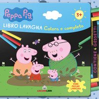 Colora e completa. Libro lavagna. Peppa Pig