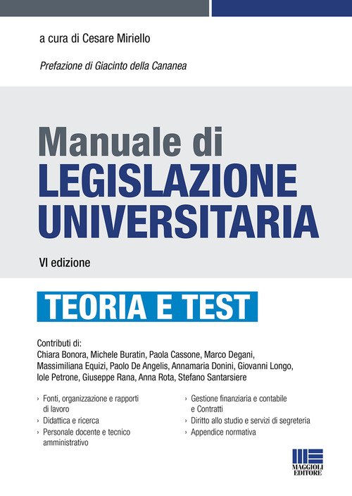 Manuale di legislazione universitaria