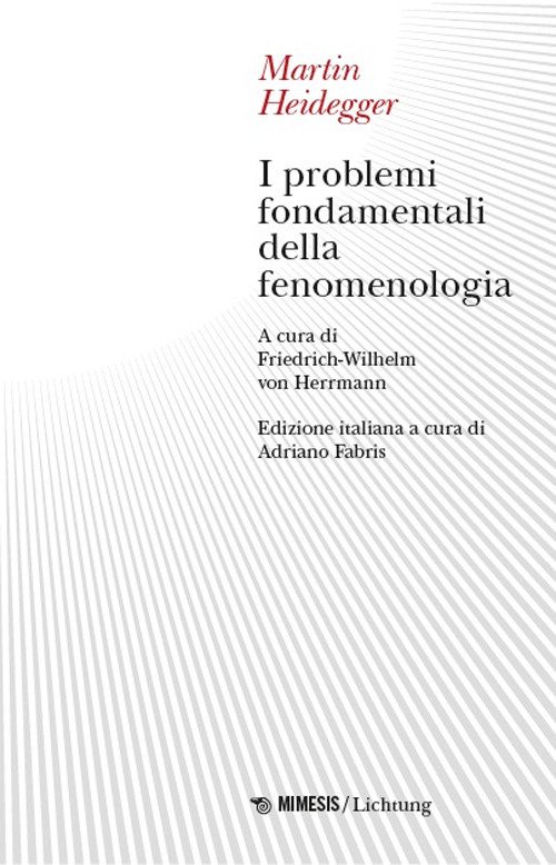 I problemi fondamentali della fenomenologia