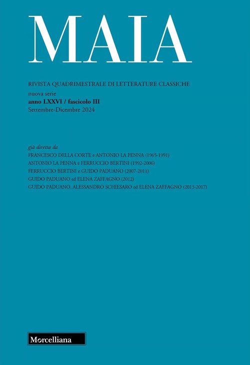 Maia. Rivista di letterature classiche