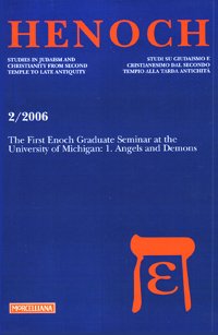 The first Henoch graduate seminar at the University of Michigan. Vol. 1: Angels and demons.