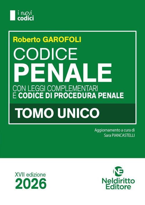 Codice penale e di procedura penale 2026 normativo per il concorso in magistratura aggiornato al D.L. Sicurezza