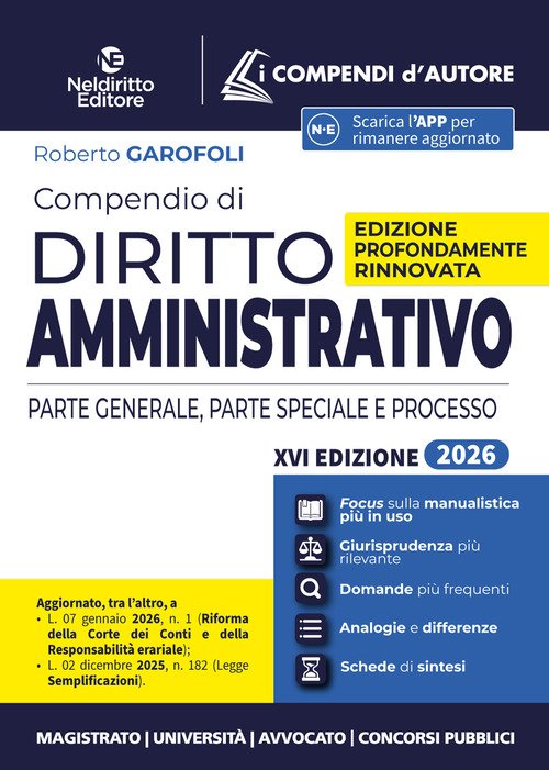 Compendio di diritto amministrativo 2026