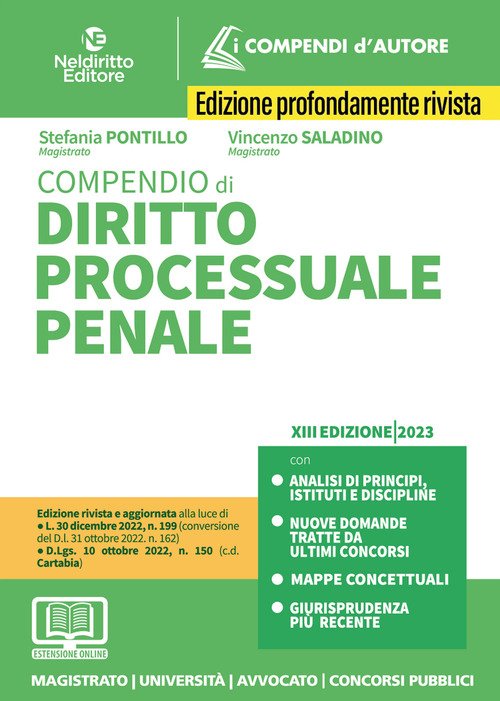 Compendio di diritto processuale penale