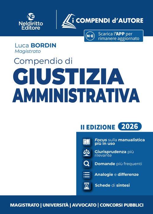 Compendio di giustizia amministrativa 2026