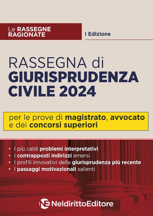 Rassegna di giurisprudenza civile 2024. Per Magistratura, avvocato e concorsi superiori
