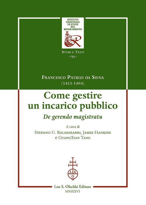 Come gestire un incarico pubblico. De gerendo magistratu. Ediz. italiana, latina e inglese