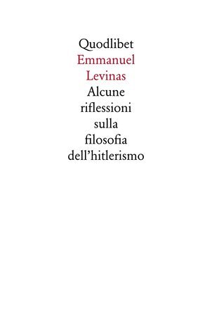 Alcune riflessioni sulla filosofia dell'hitlerismo