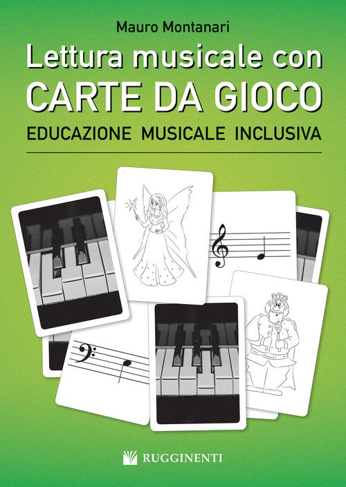 Lettura musicale con carte da gioco per pianoforte