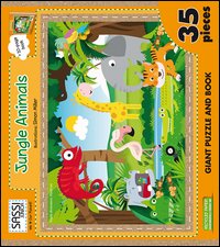 Jungle animals. Puzzle gigante