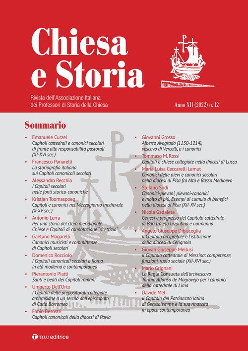 Chiesa e storia. Rivista dell'Associazione Italiana dei Professori di Storia della Chiesa