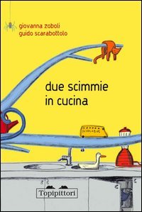 Due scimmie in cucina