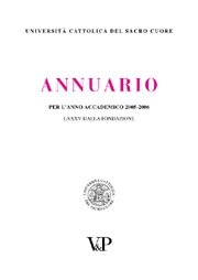 Annuario dell'Università Cattolica del Sacro Cuore per l'anno accademico 2005/2006