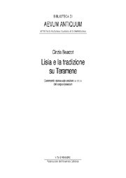 Lisia e la tradizione su Teramene