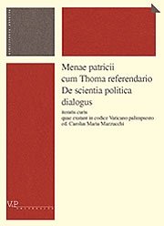 Menae patricii cum Thome referendario De scientia politica dialogus