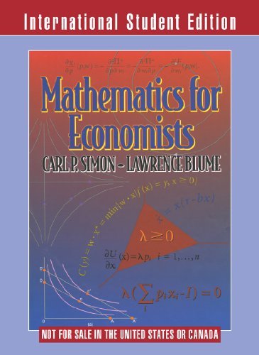 Mathematics For Economists