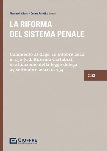 La riforma del sistema penale