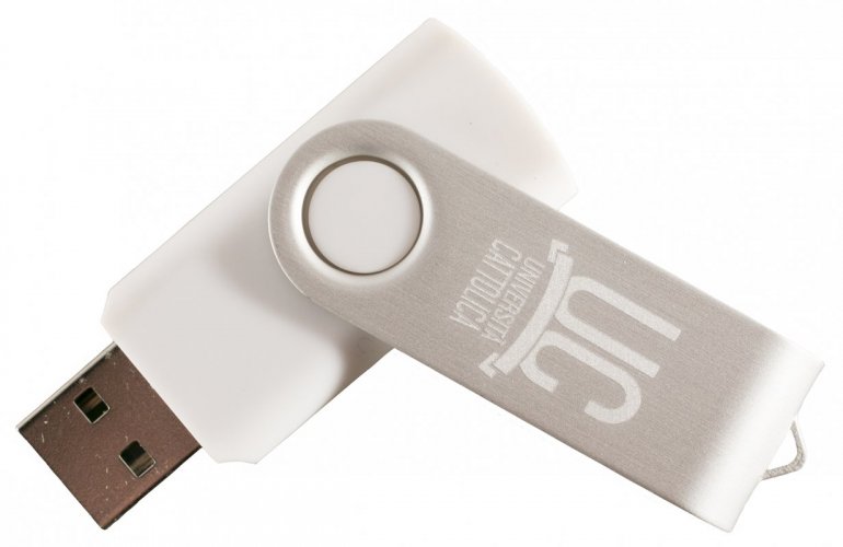 CLASSICAL ROTATE USB FLASH DRIVE 4GB WHITE