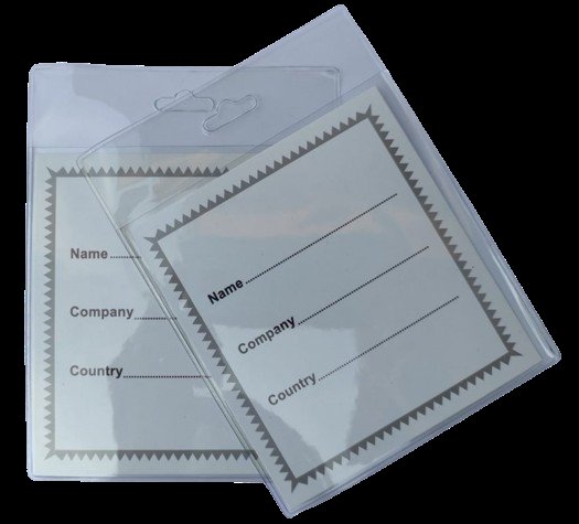 Bustina Porta Badge Verticale 11x15