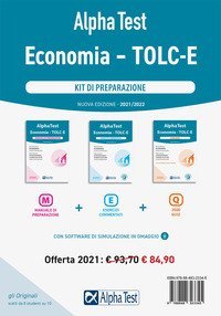 Alpha Test Economia. Tolc-E. Kit di preparazione: Manuale di preparazione-Esercizi commentati-3.500 quiz
